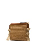 logo-embroidered shoulder bag