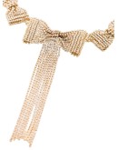 crystal bow choker necklace