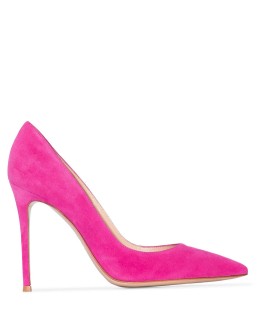 105mm suede pumps