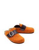 felt loafer mules