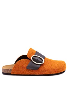 felt loafer mules