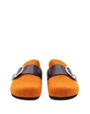 felt loafer mules