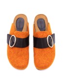 felt loafer mules