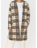 Gabriel checked single-breasted coat