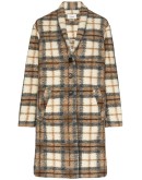 Gabriel checked single-breasted coat