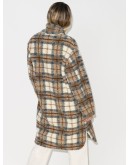 Gabriel checked single-breasted coat