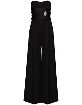 strapless wide leg jumpsuit
