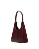 panelled leather tote bag