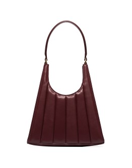 panelled leather tote bag