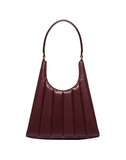 panelled leather tote bag