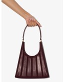 panelled leather tote bag
