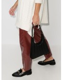 quilted leather tote bag