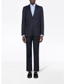 logo-print two-piece suit