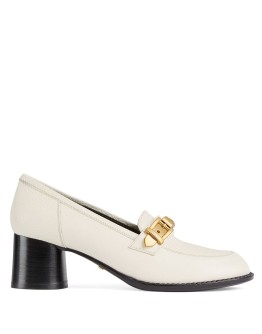 chain-detail 55mm block-heel loafers