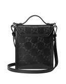 embossed GG motif messenger bag