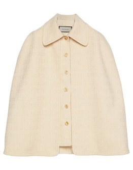 detachable cape tweed vest
