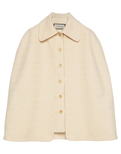 detachable cape tweed vest
