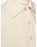 detachable cape tweed vest