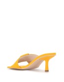 square-toe leather mules