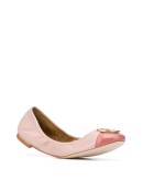 logo-plaque ballerina flats