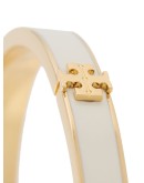 logo-plaque hinged bangle