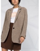 Kaito check-pattern blazer