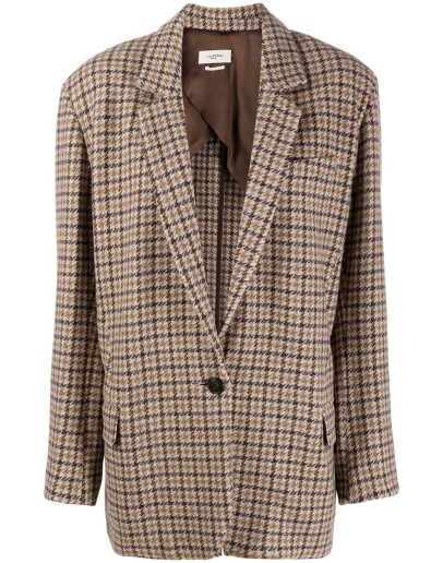 Kaito check-pattern blazer