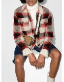 Gastoni check-pattern shirt jacket