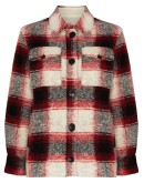 Gastoni check-pattern shirt jacket