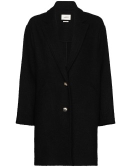 single-breasted tailored coat