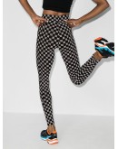 reflective monogram-print leggings