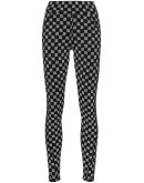 reflective monogram-print leggings