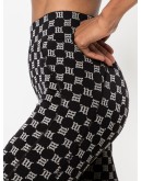 reflective monogram-print leggings