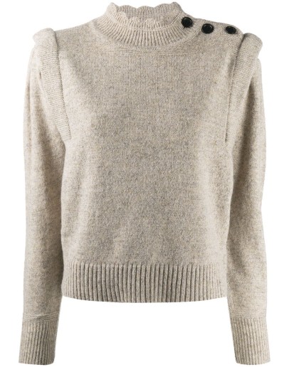 Meery pintucked wool jumper