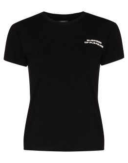 slogan-print short-sleeve T-shirt