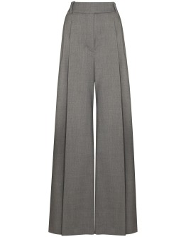 wide leg pleated trousers