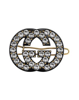 Double G embellished hair clip
