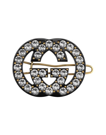 Double G embellished hair clip