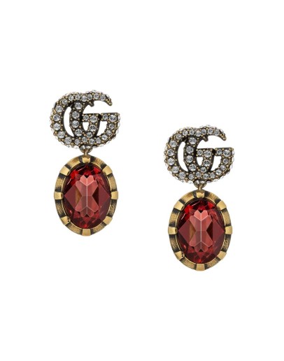 GG crystal drop earrings