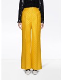 GG lamé wide leg trousers