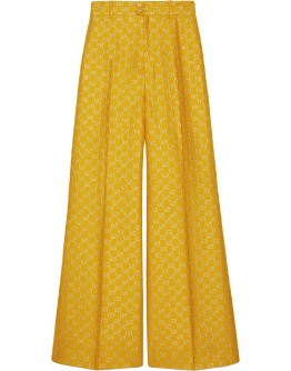 GG lamé wide leg trousers