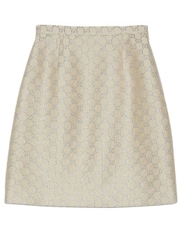 light lamé GG mini skirt