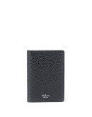 grained-effect leather cardholder
