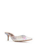 crystal fringed mules