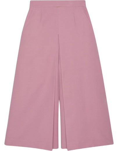 double-layer wide-leg culottes