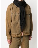 raw edge scarf
