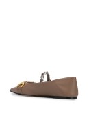 Horsebit pointed toe ballerina shoes