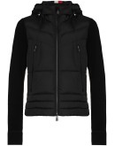 padded contrast-sleeve jacket