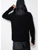 padded contrast-sleeve jacket