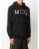 logo embroidered hoodie